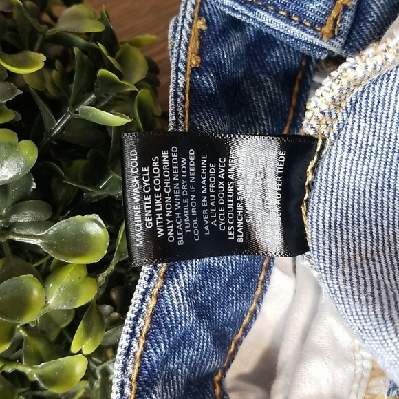 AFRM Brand SUPER HIGH RISE Distressed Bell-Bottom Jeans, Size 28 ~ EUC - Picture 7 of 9